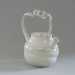 Teapot with curling handle